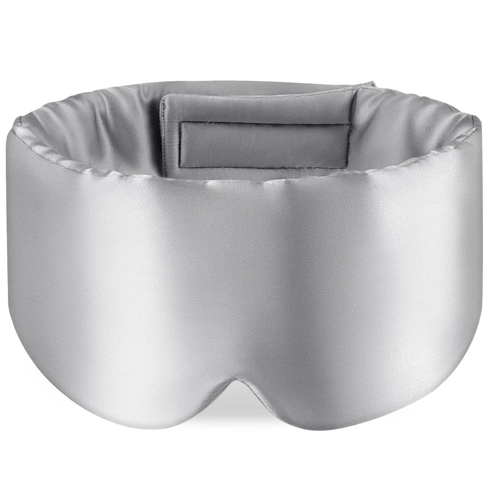 100% Mulberry Silk Sleep Mask – Padded Eyepatch