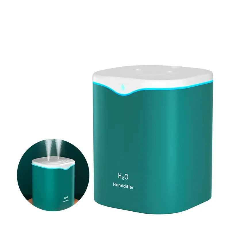 2000ML USB Air Humidifier – Dual Spray Aromatherapy Essential Oil Diffuser for Home & Office