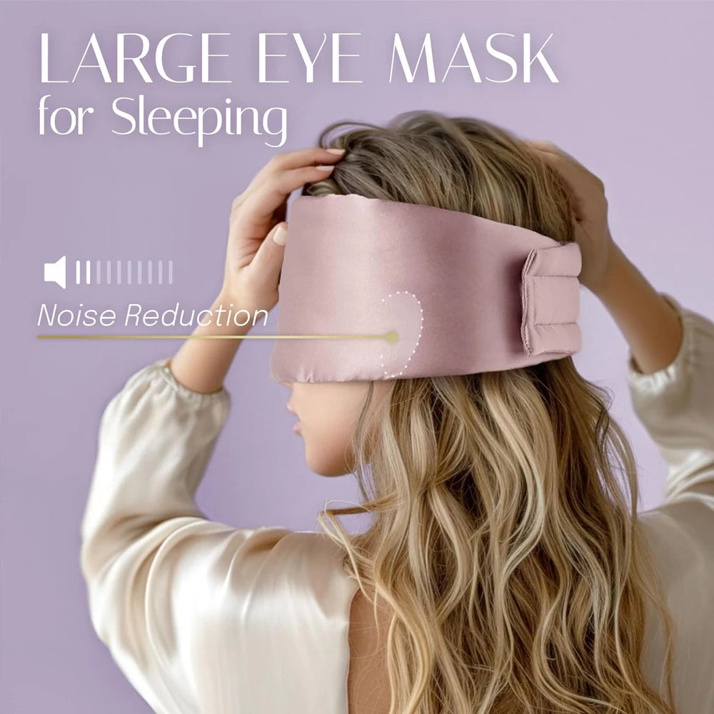 100% Mulberry Silk Sleep Mask – Padded Eyepatch