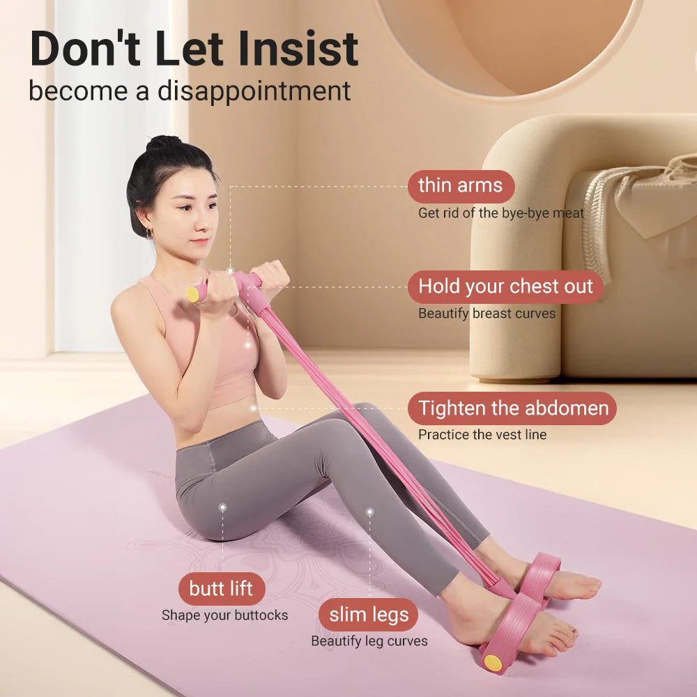 6-Tube Resistance Band with Pedal Puller