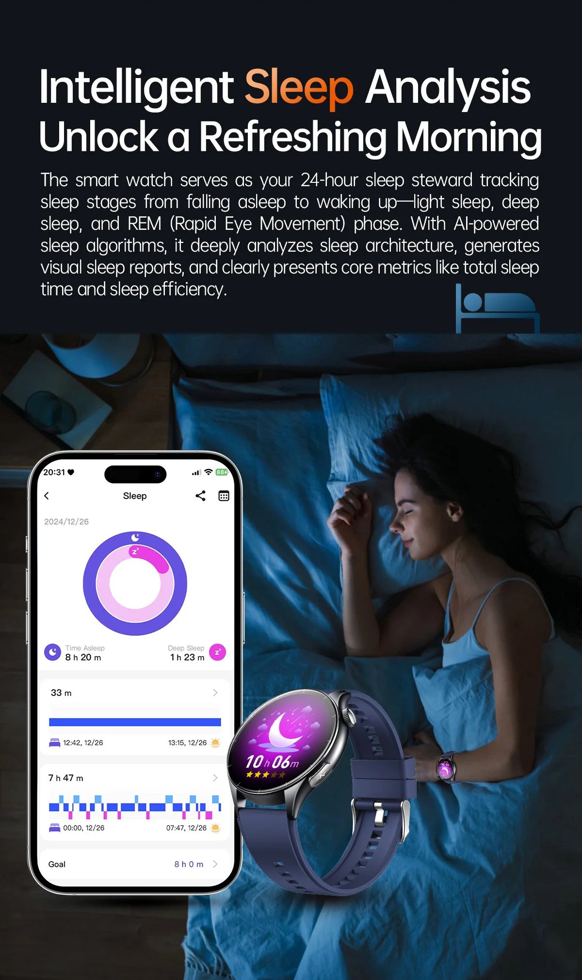 2025 ECG+PPG Smart Health Watch