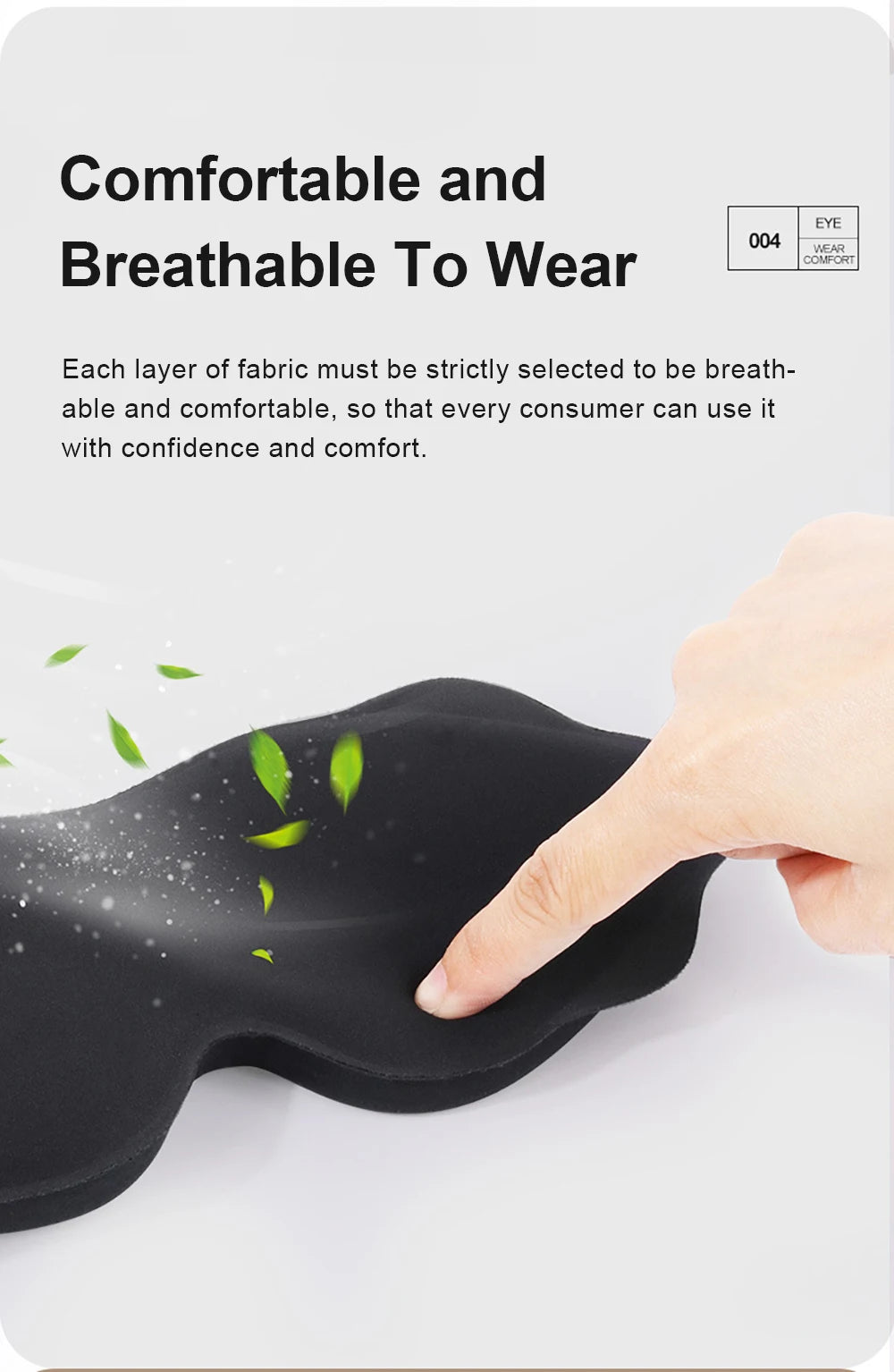 3D Travel Sleep Mask – Light-Blocking Eyepatch