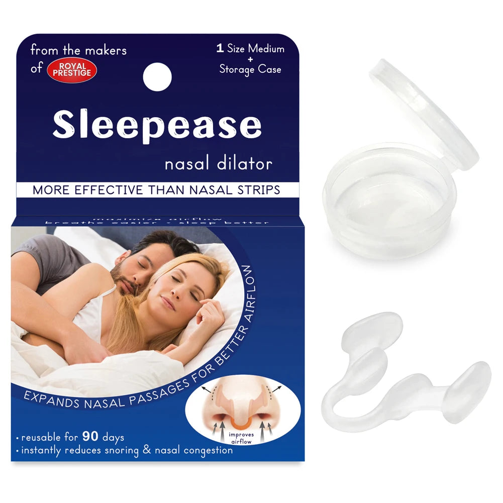 Silicone Anti-Snoring Nose Clip – Comfortable Sleep Aid Breathing Device