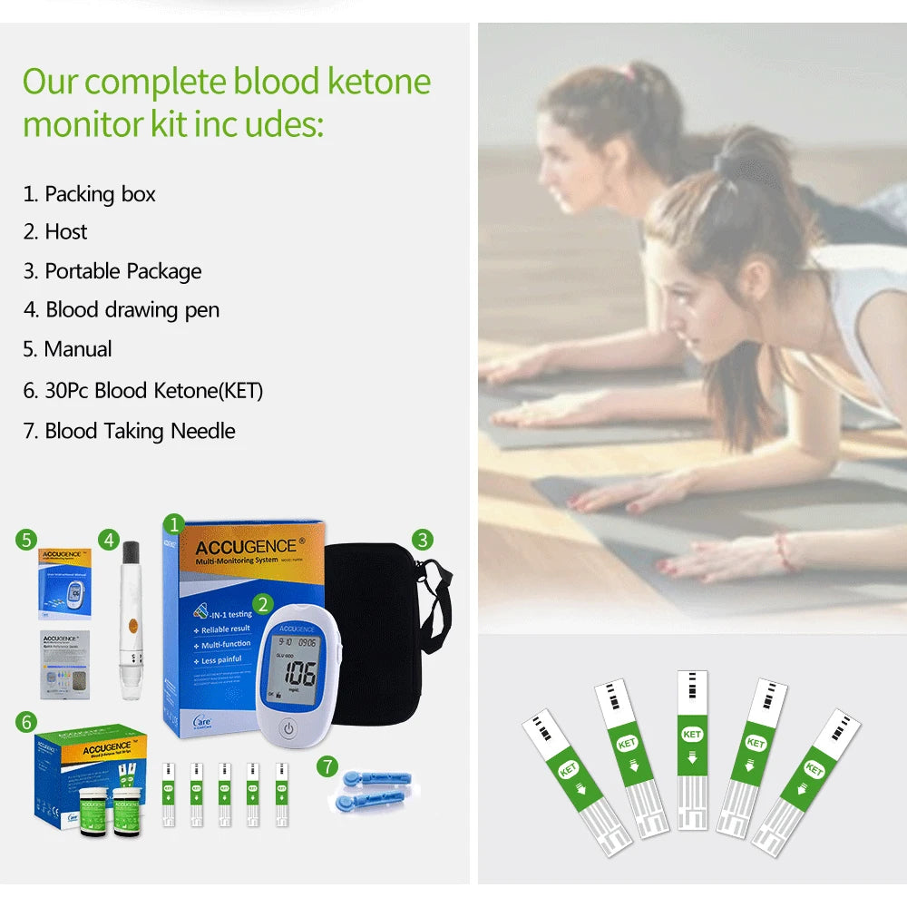 Fast Blood Ketone Test Meter Kit