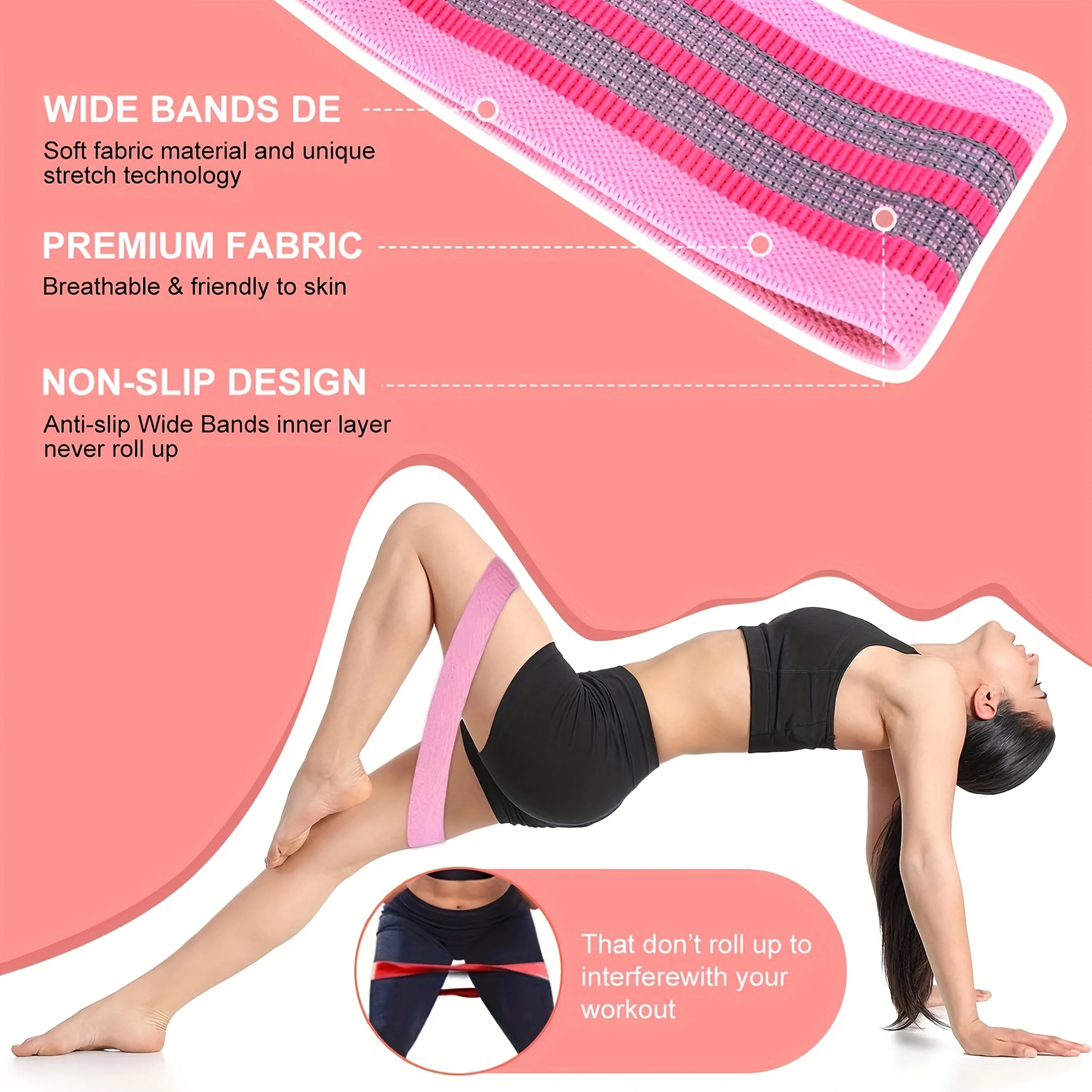 Fabric Resistance Hip & Glute Bands