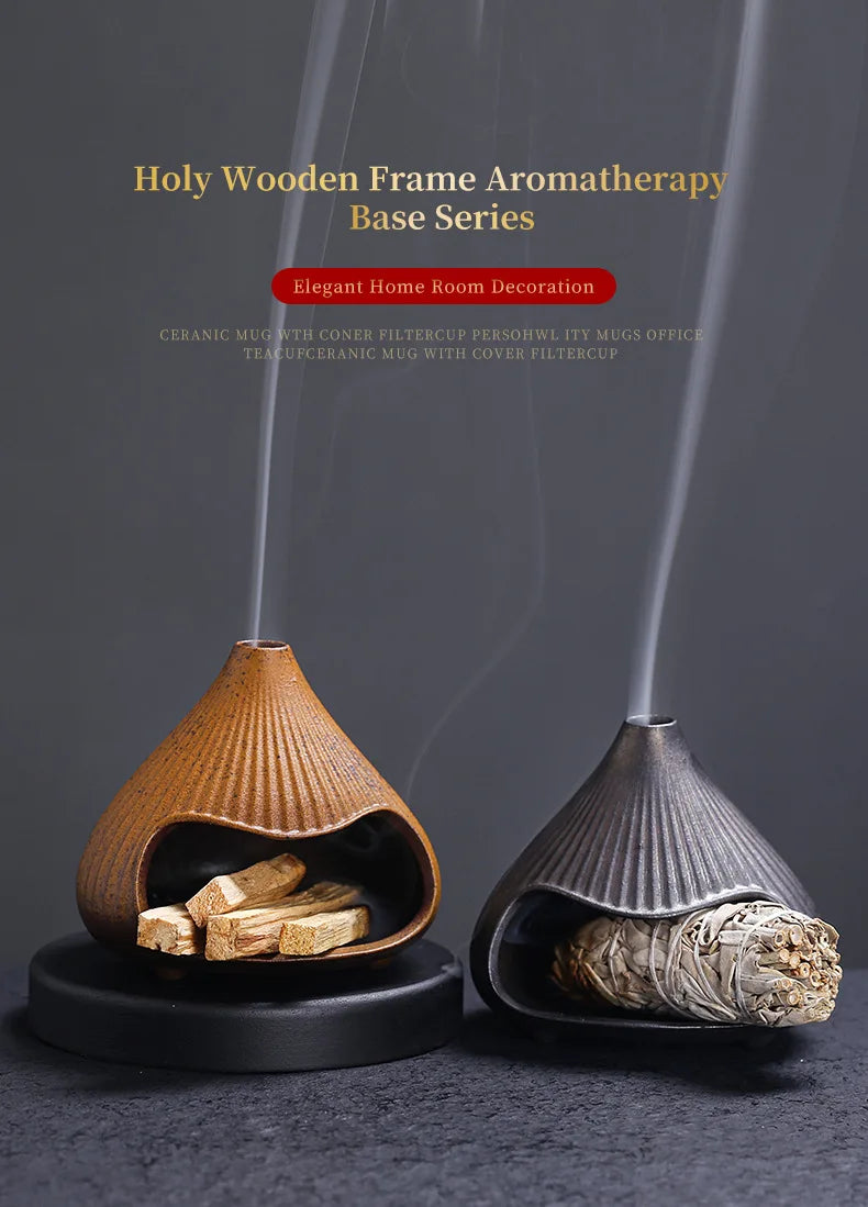 Ceramic Mount Fuji Incense Burner