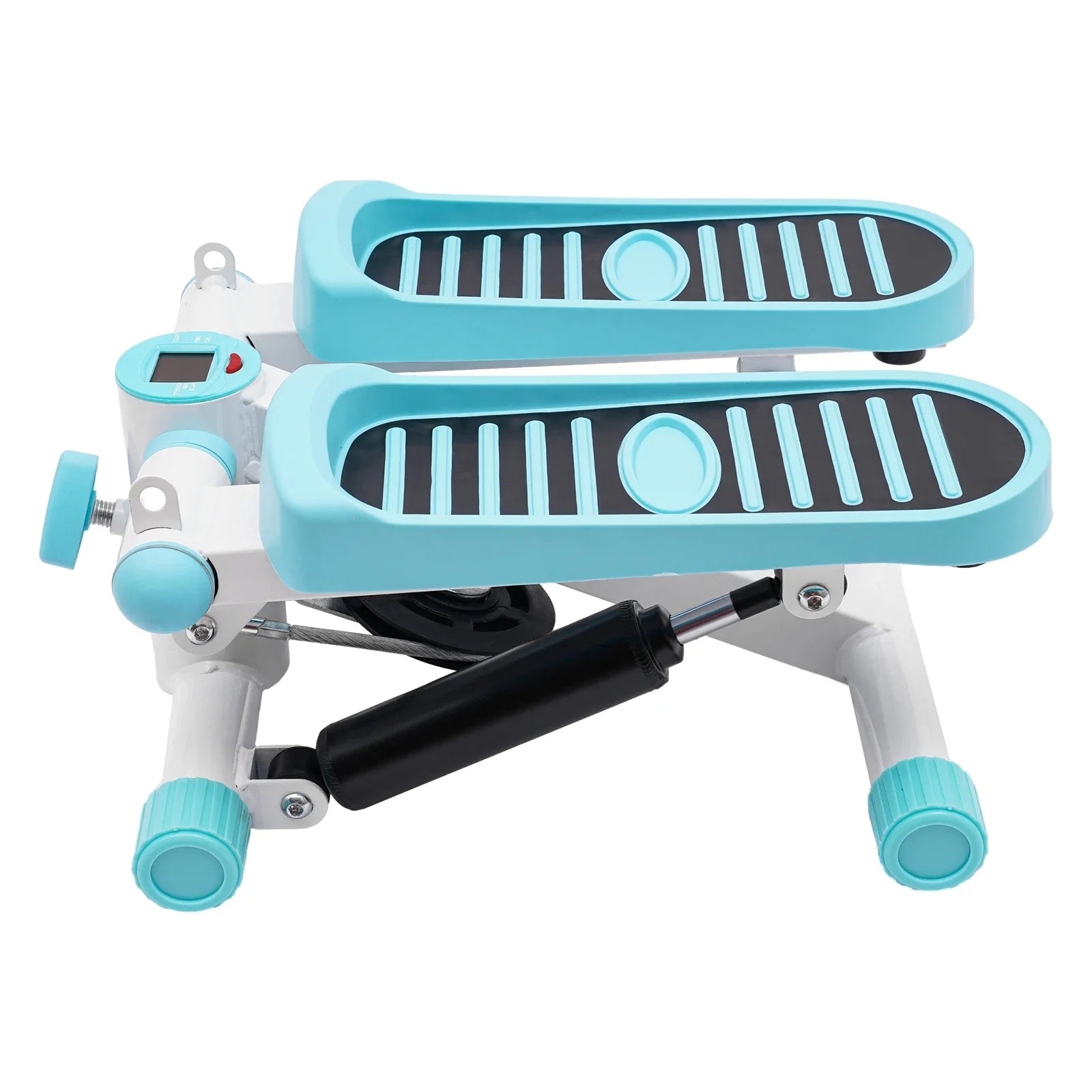 Portable Mini Stepper with Resistance Bands – Blue