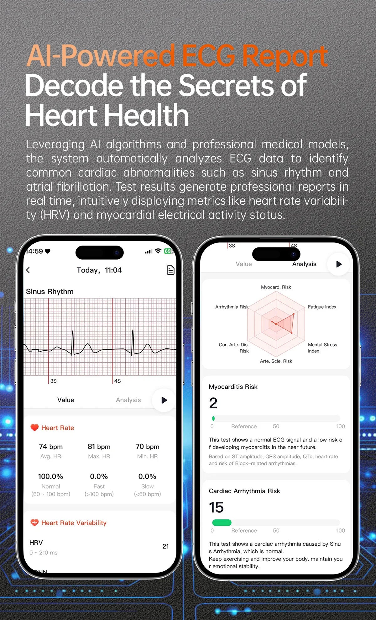 2025 ECG+PPG Smart Health Watch