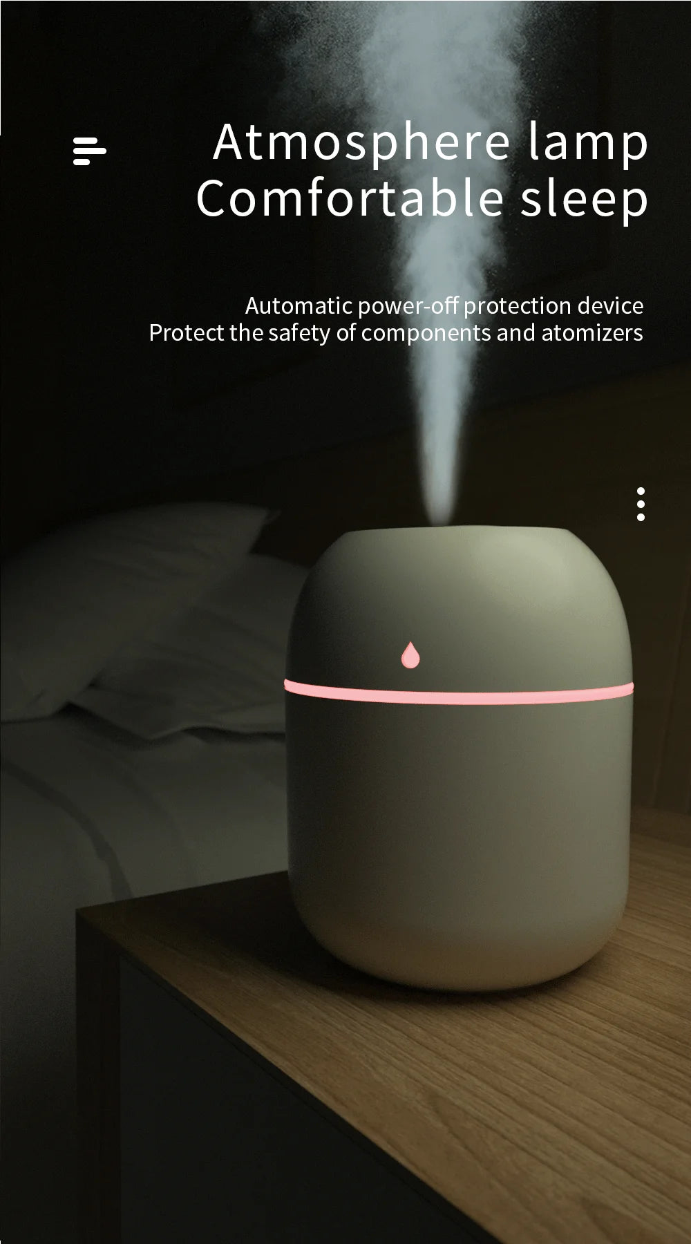 Portable USB Mini Humidifier & Essential Oil Diffuser