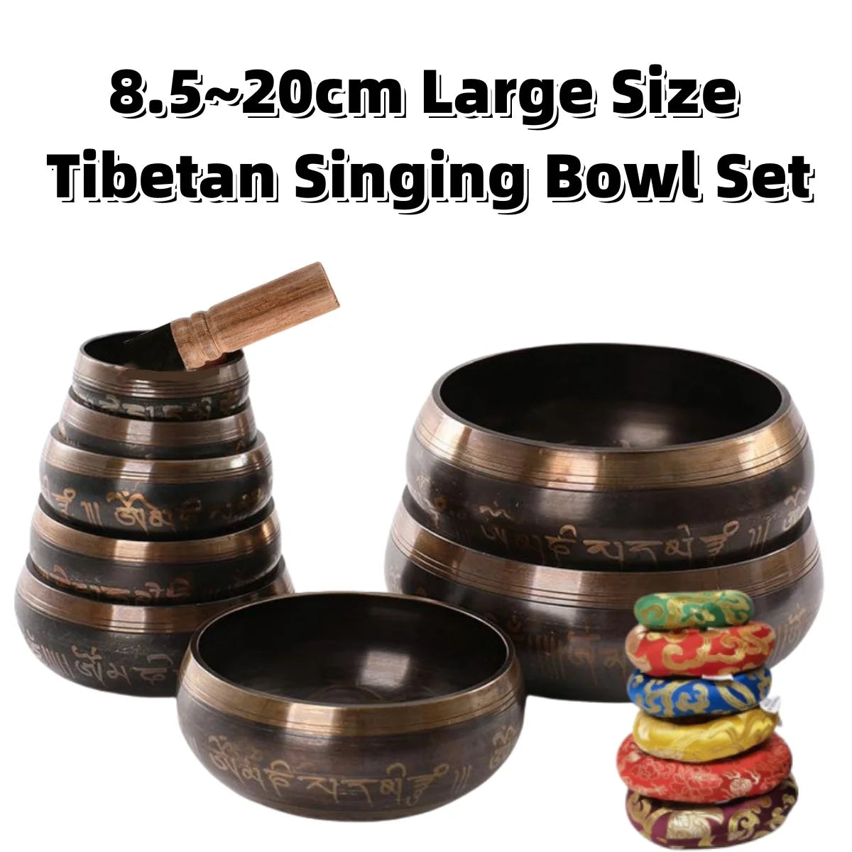Tibetan Singing Bowl Set – 8.5–20cm