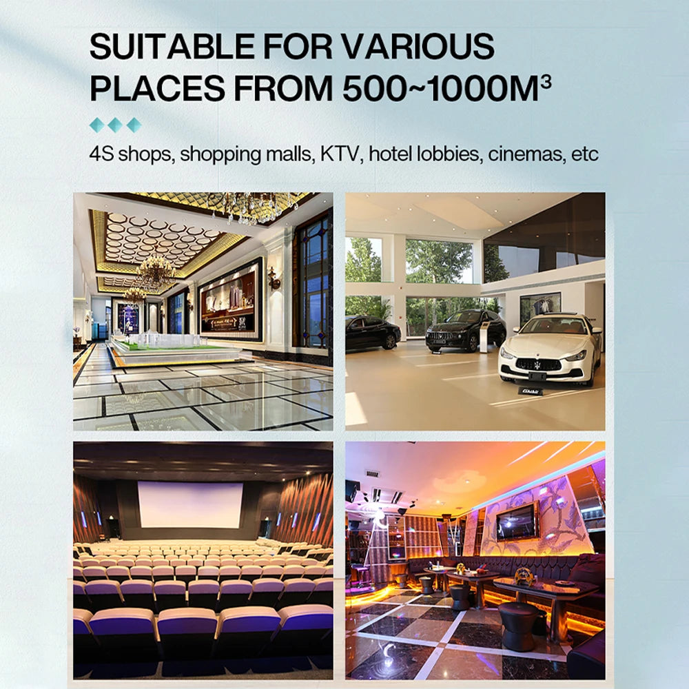 Smart Aroma Diffuser – Bluetooth Essential Oil Fragrance Machine for Home & Hotels (500m³ Coverage)