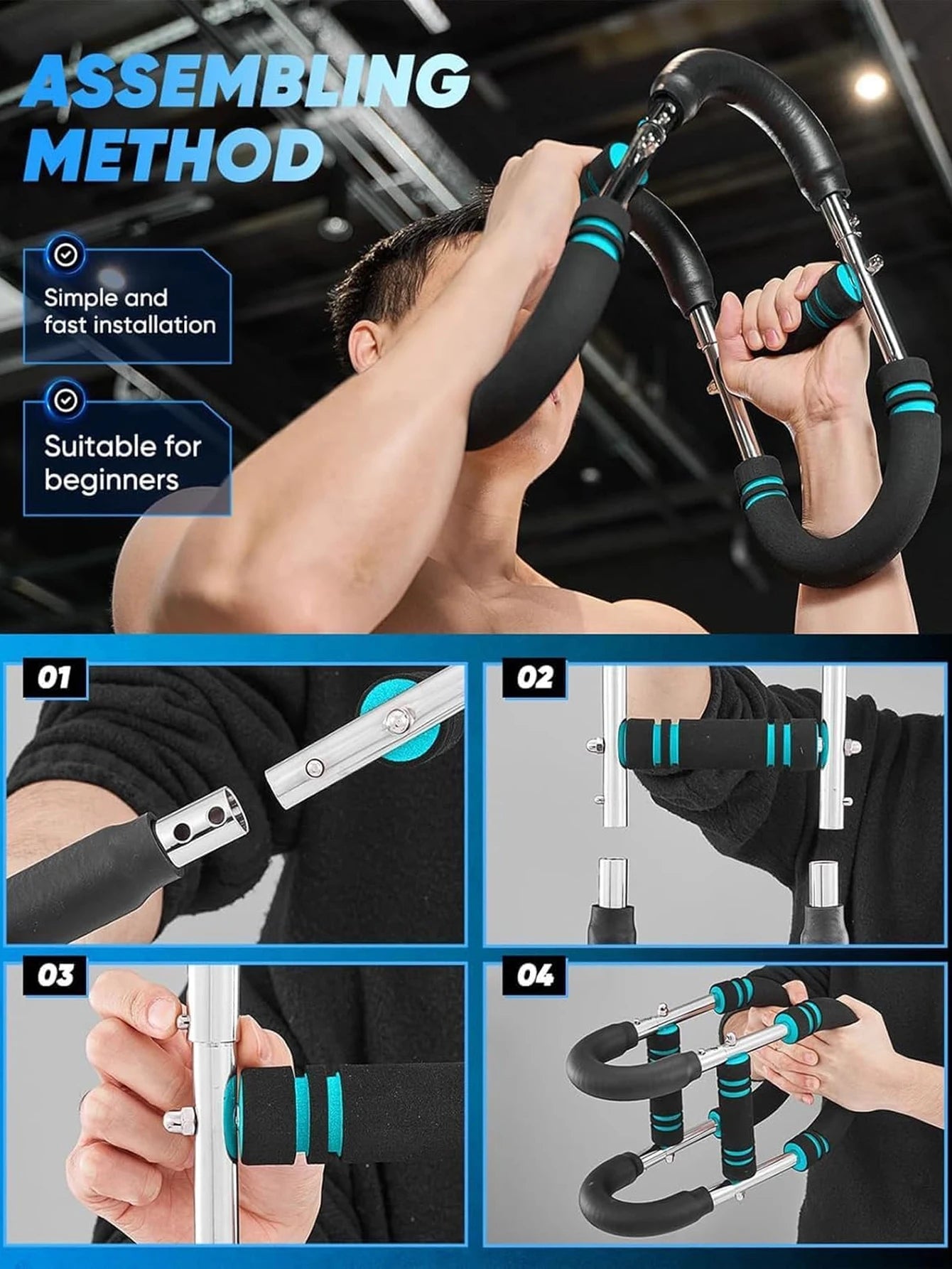 Ultimate Arm Trainer – Adjustable Chest Expander & Shoulder Muscle Exerciser