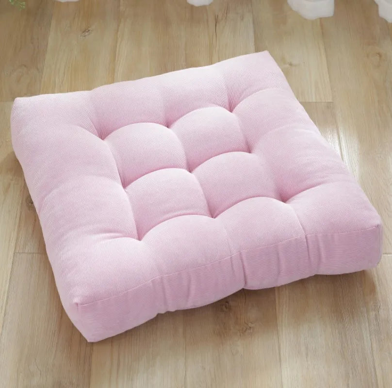 Square Floor Pillow Cushion – Thick Tufted Meditation & Yoga Seat Pad for Home or Balcony