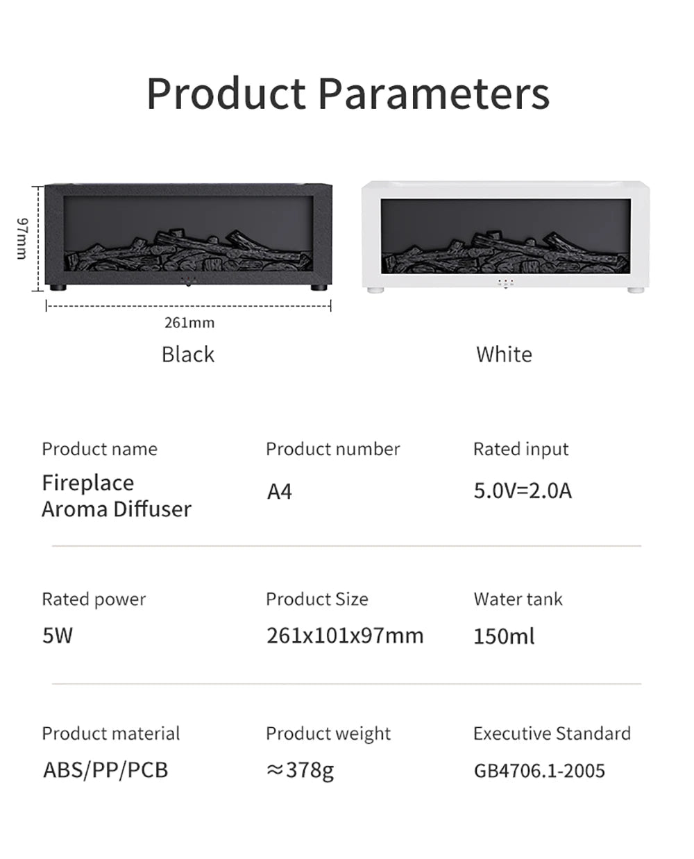 Air Humidifier & Aroma Diffuser with LED