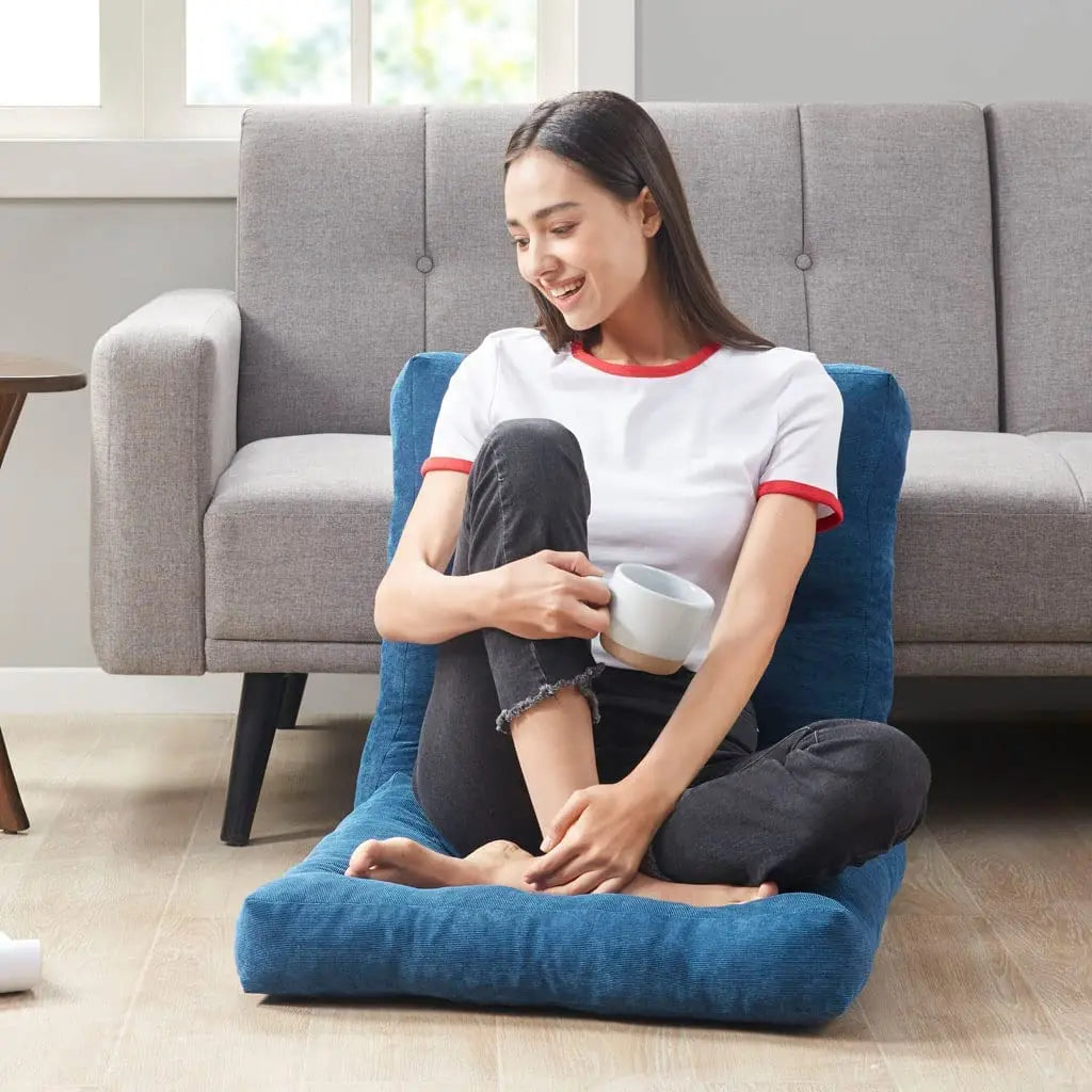 Square Floor Pillow Cushion – Thick Tufted Meditation & Yoga Seat Pad for Home or Balcony