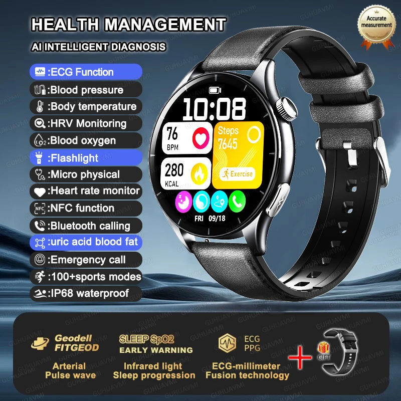 2025 ECG+PPG Smart Health Watch