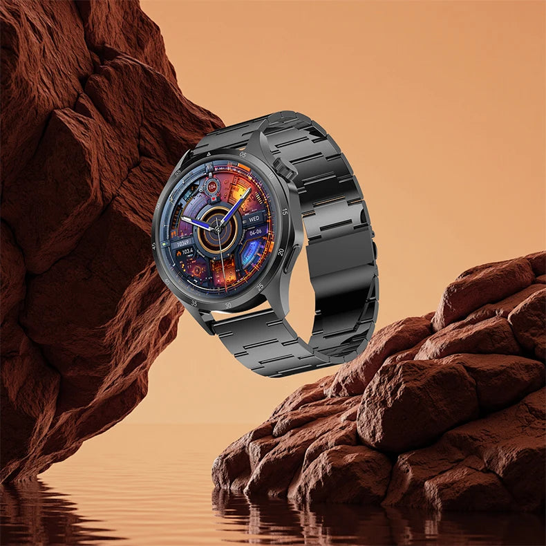 2025 Men’s GPS Smartwatch – AMOLED & NFC