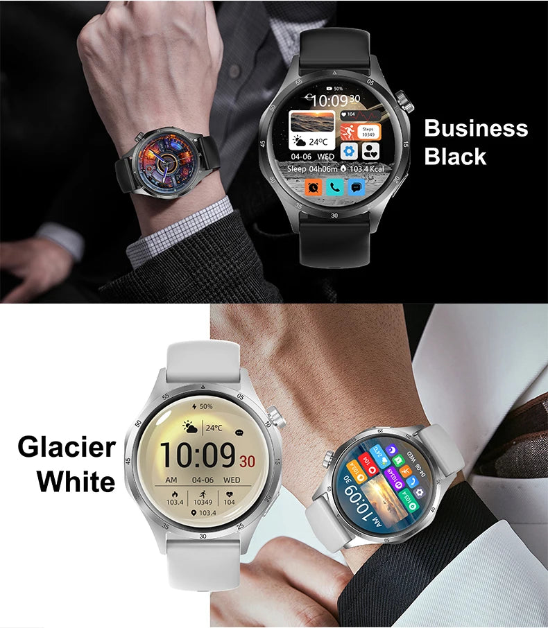 2025 Men’s GPS Smartwatch – AMOLED & NFC