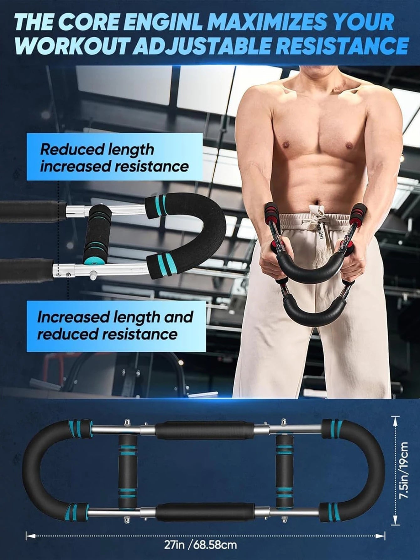 Ultimate Arm Trainer – Adjustable Chest Expander & Shoulder Muscle Exerciser