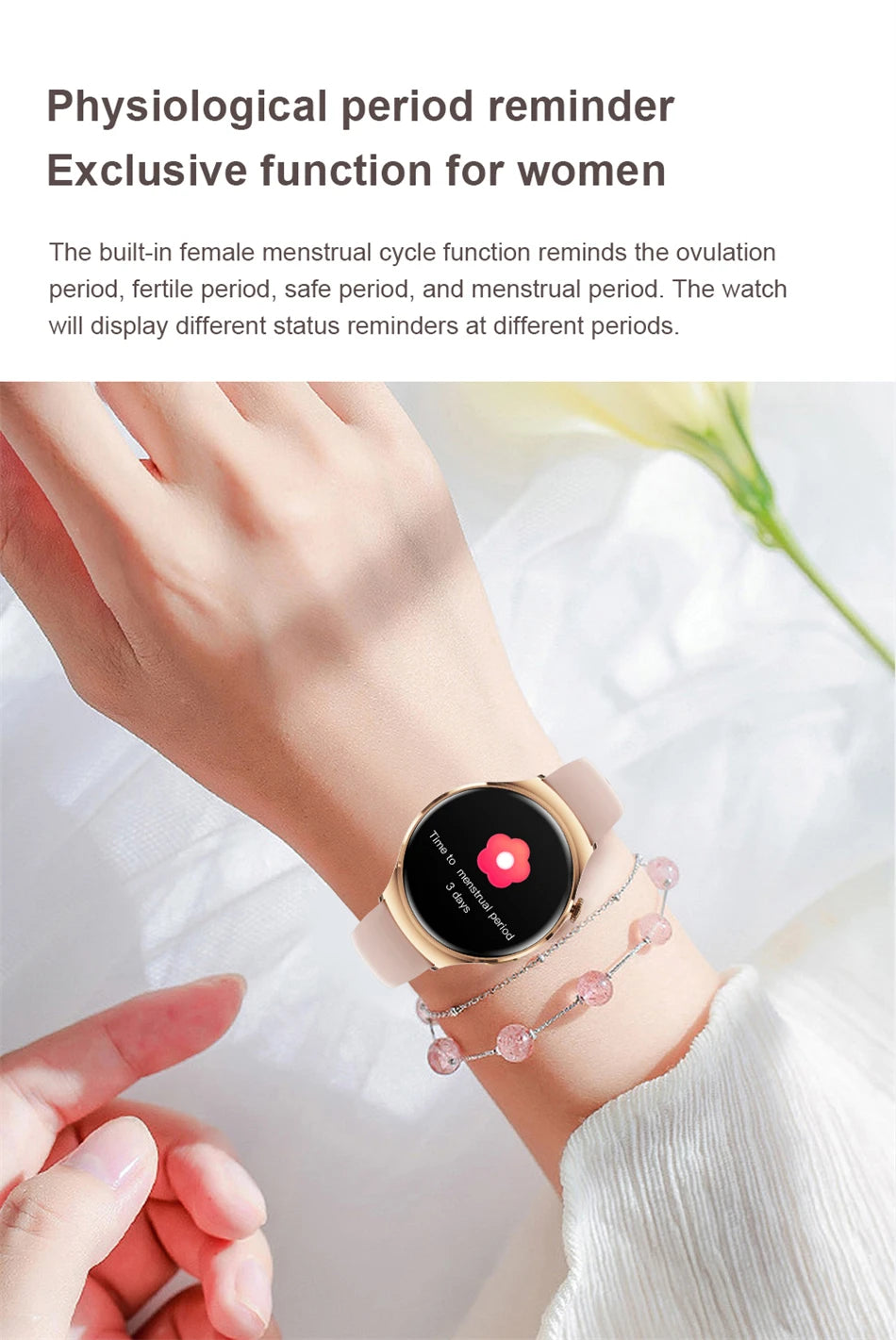 2025 Women’s GPS Smartwatch – NFC & Bluetooth
