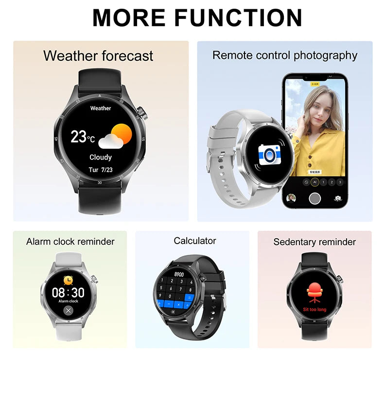 2025 Men’s GPS Smartwatch – AMOLED & NFC