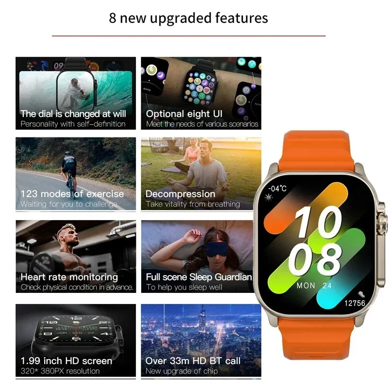 T900 Ultra Smartwatch – Bluetooth & Heart Rate