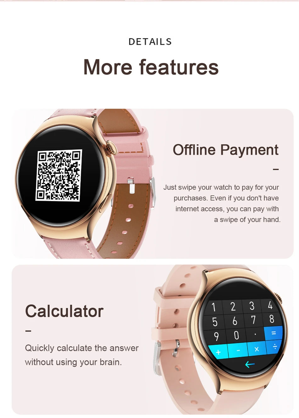 2025 Women’s GPS Smartwatch – NFC & Bluetooth