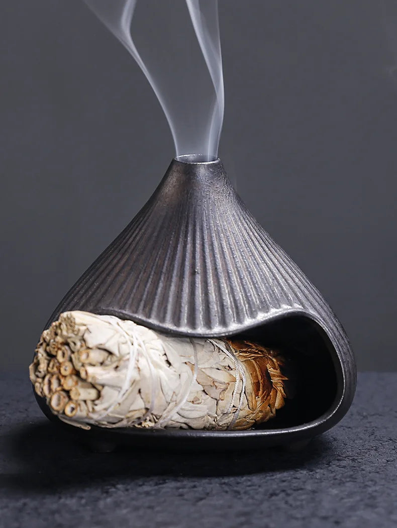 Ceramic Mount Fuji Incense Burner