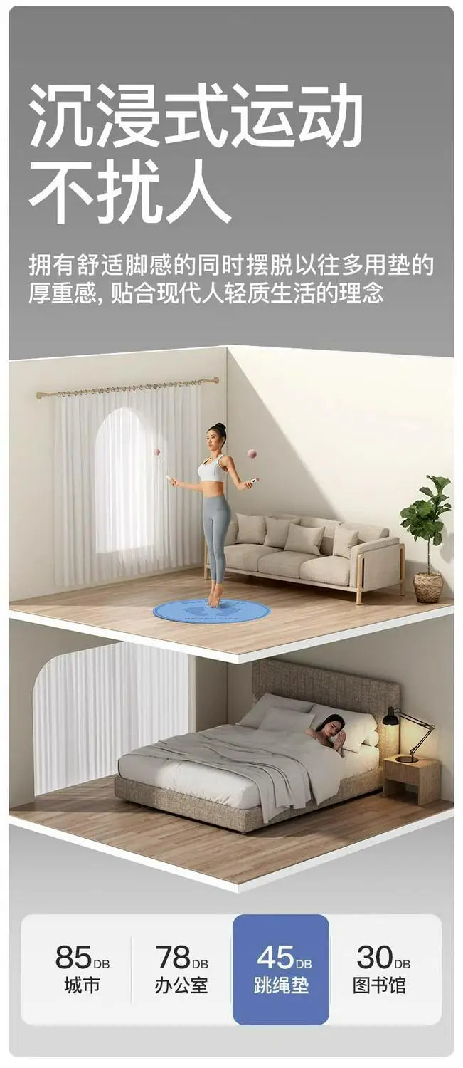 Circular Shock-Absorbing Yoga & Fitness Mat