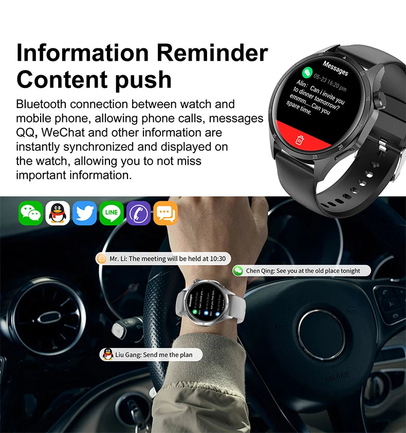 2025 Men’s GPS Smartwatch – AMOLED & NFC