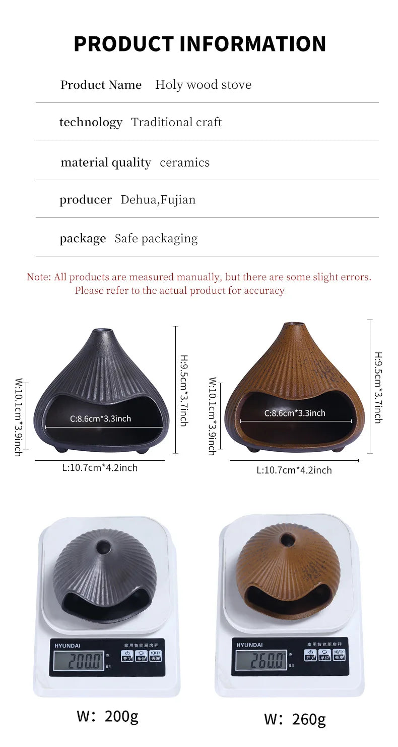 Ceramic Mount Fuji Incense Burner