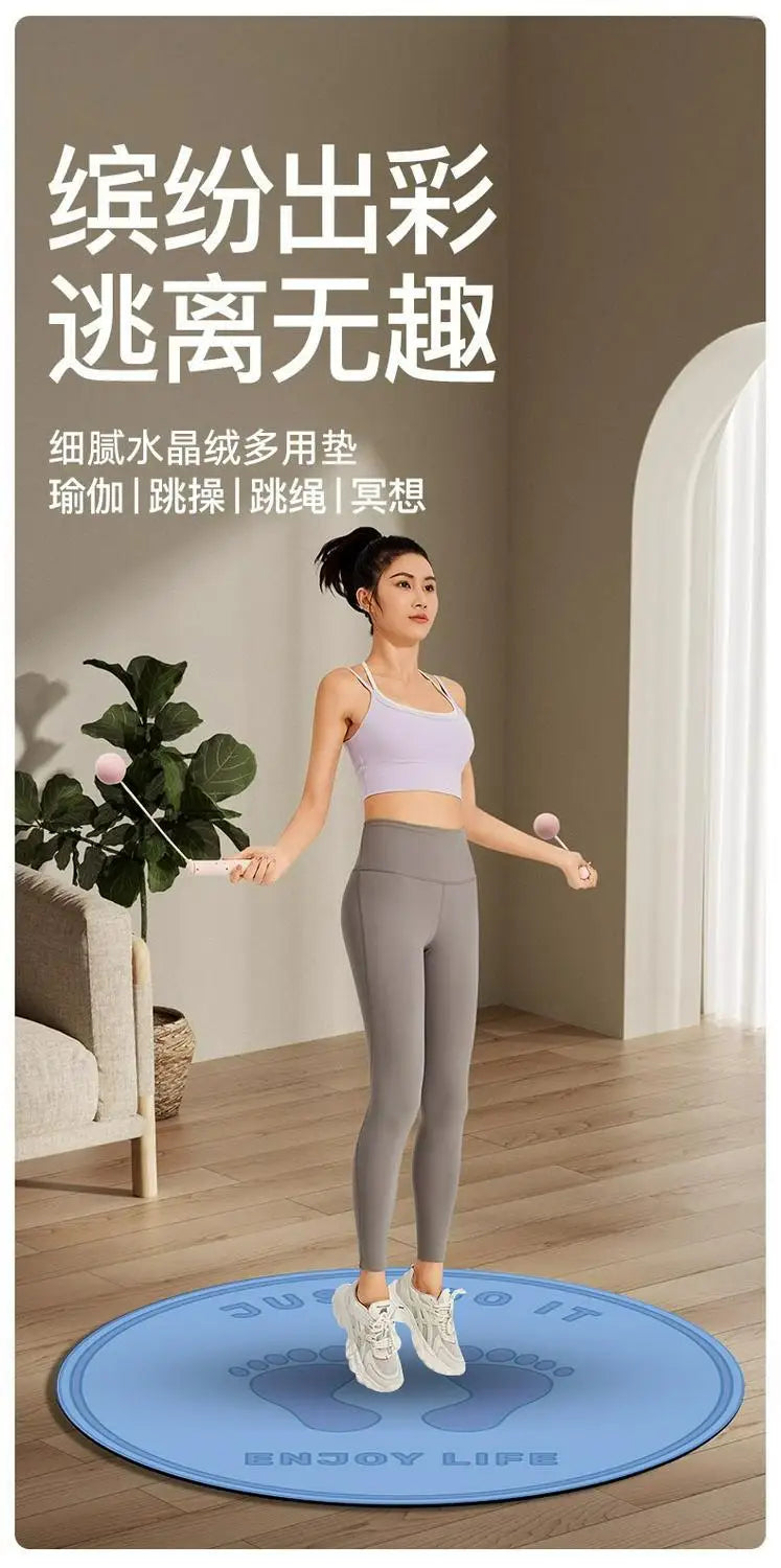 Circular Shock-Absorbing Yoga & Fitness Mat