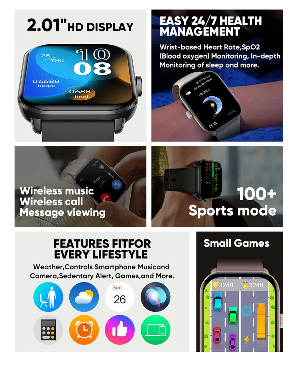 For Xiaomi Watch 5 Global Version Men Women HD AMOLED Screen Heart Rate Bluetooth Call GPS Track Waterproof Sports Smart Watch