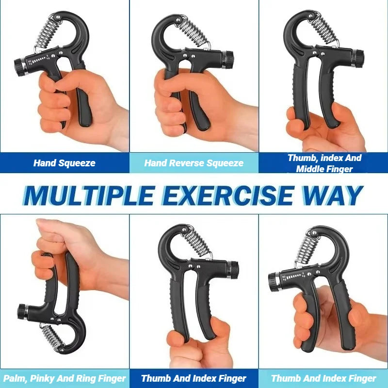 5-60KG Adjustable Hand Grip Strengthener – Forearm & Finger Exerciser Trainer