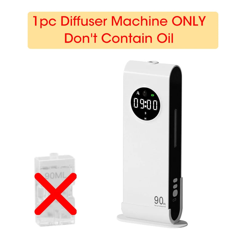 Automatic Sensor Aromatherapy Machine – Wall-Mounted USB Rechargeable Fragrance Diffuser with Clock
