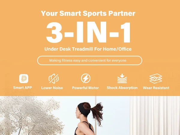 2.5HP 300lbs Treadmill for Home – 2-in-1 Walking Pad & Running Machine with LCD Display