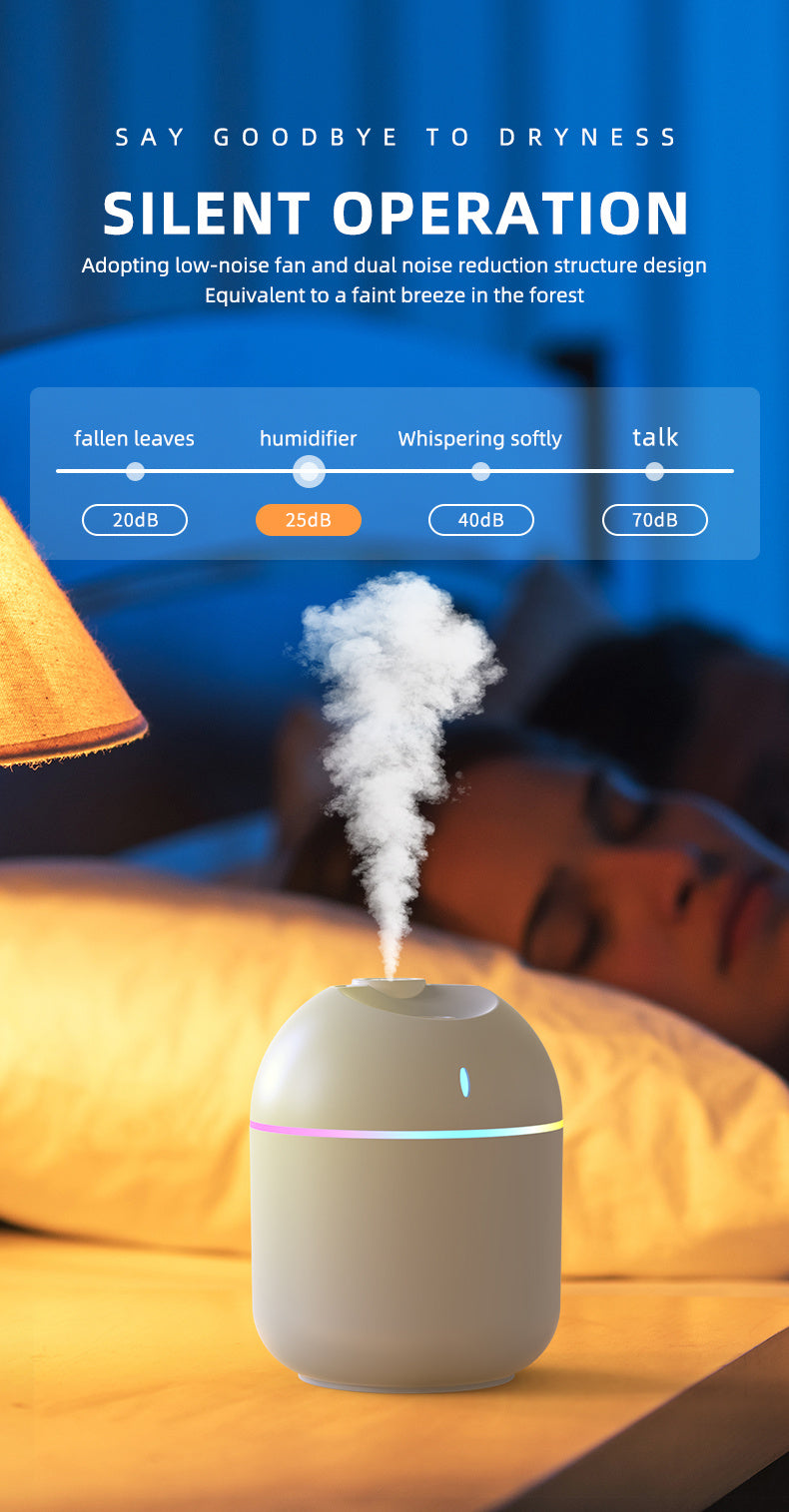 270ml Cool Mist Aroma Humidifier with LED